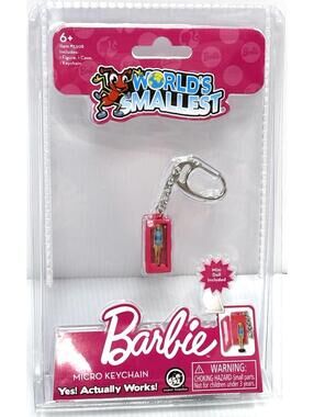 Worlds Smallest Barbie Malibu Micro Keychain Mini Doll Collectible Toy -NEW!